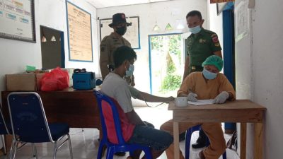 Kodim 1413 Buton Pantau Vaksinasi Warga Di Bombana