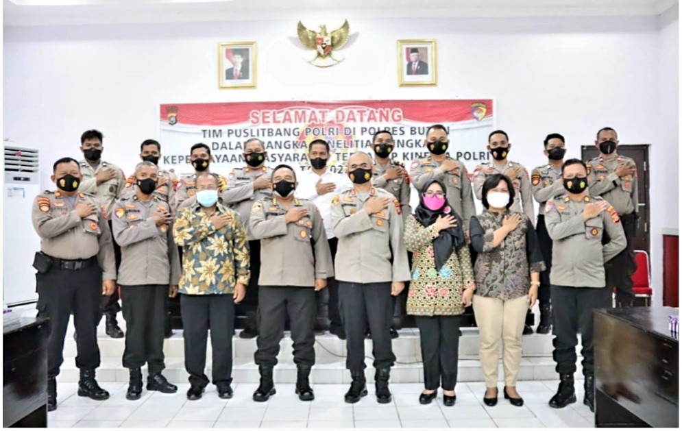 Tim Puslitbang Polri Kunjungi Polres Buton
