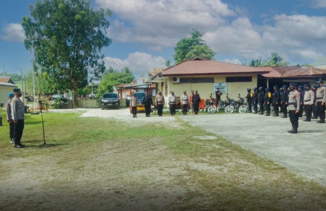 Kapolres Buton Turunkan Personil Amankan Aksi Unjuk Rasa di Busel