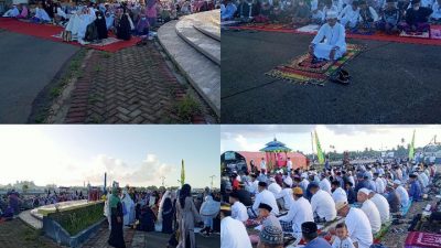 Kodim 1413 Buton Pantau Pelaksanaan Sholat Ied Di Wilayah Teritorialnya