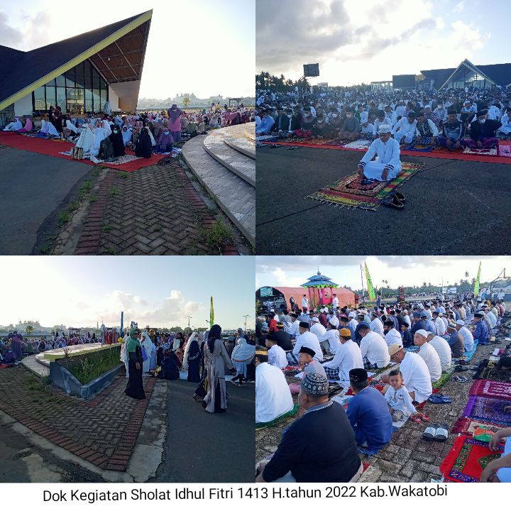Kodim 1413 Buton Pantau Pelaksanaan Sholat Ied Di Wilayah Teritorialnya