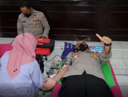 Polres Buton Gelar Kegiatan Donor Darah dalam Rangka Hari Bhayangkara ke 76