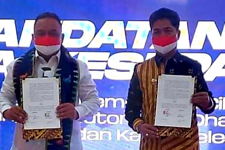 Lindungi Pekerja Migran, Bupati Buton Tandatangani MoU dengan BP2MI