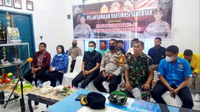 HUT Bhayangkara Ke-76, Polres Baubau Gelar Vaksinasi Serentak Dan Rikkes Gratis