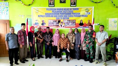 SDN 15 Buton Gelar Acara Pelepasan Murid dan Perpisahan Kepsek