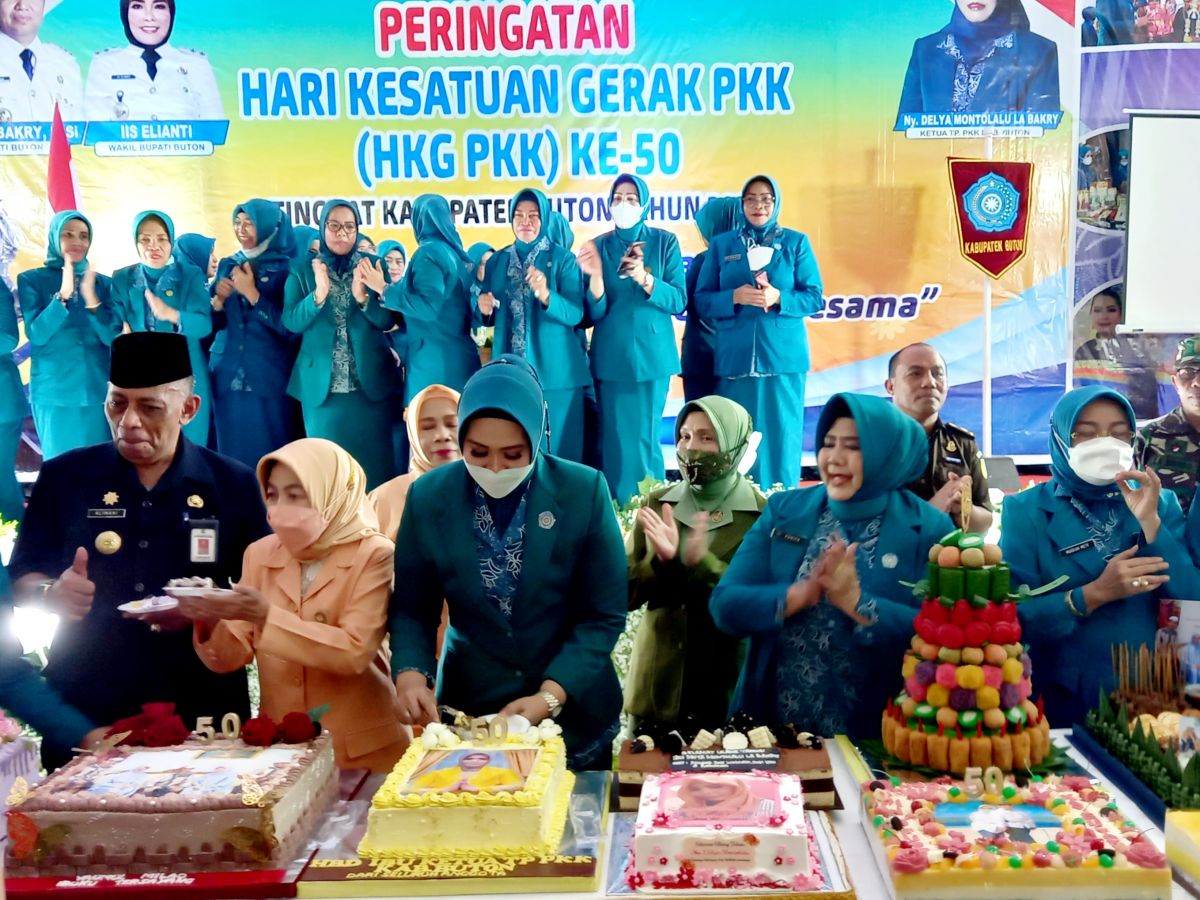 Semarak Puncak HKG PKK Ke - 50 Tingkat Kabupaten Buton