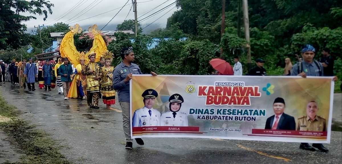 34 OPD Meriahkan Karnaval Budaya HUT Kabupaten Buton Ke-63