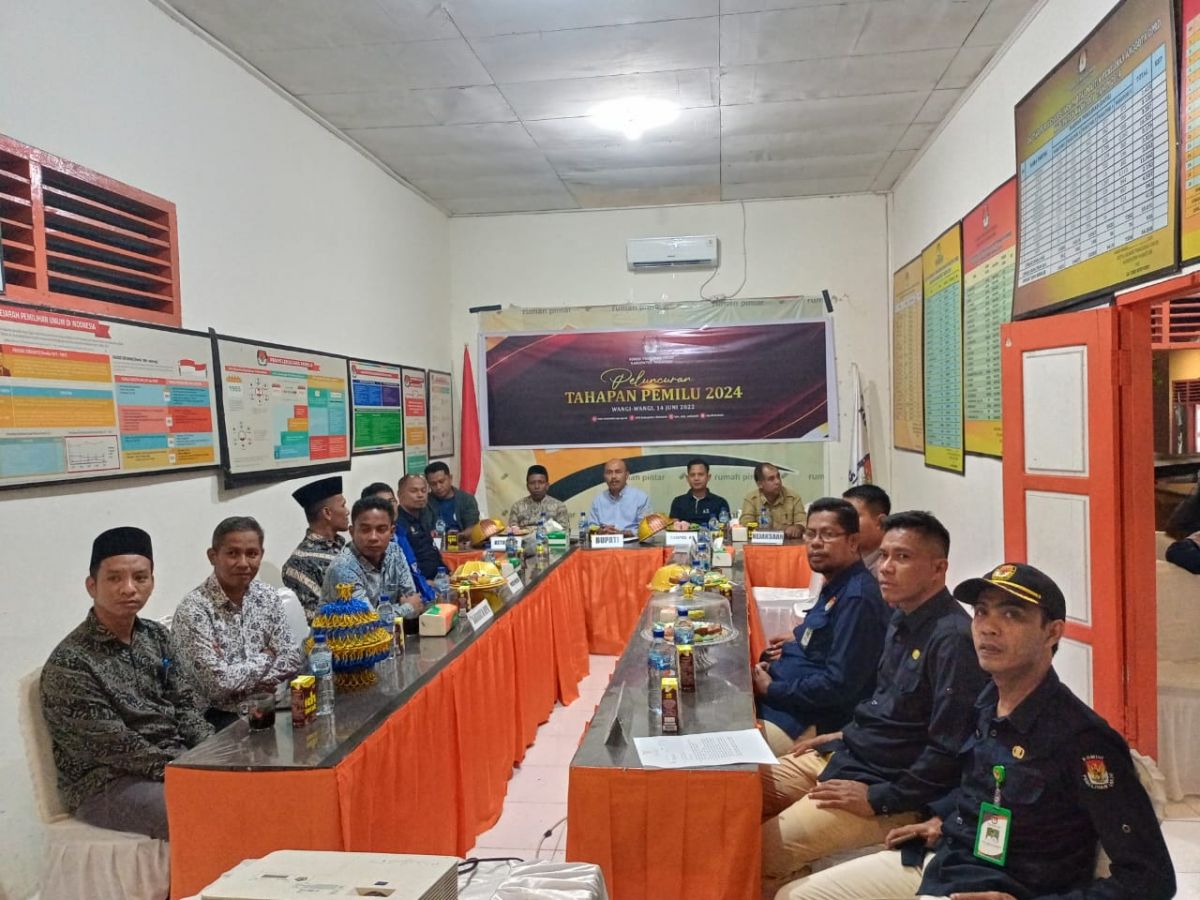 KPUD Wakatobi Sukses Selenggarakan Nobar Peluncuran Tahapan Pemilu