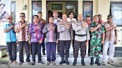 Kunker di Polsek Sampuabalo, Kapolres Ajak Warga Jaga Kamtibmas