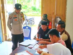Bhabinkamtibmas Desa Kabawakole Pantau Persiapan Pilkades