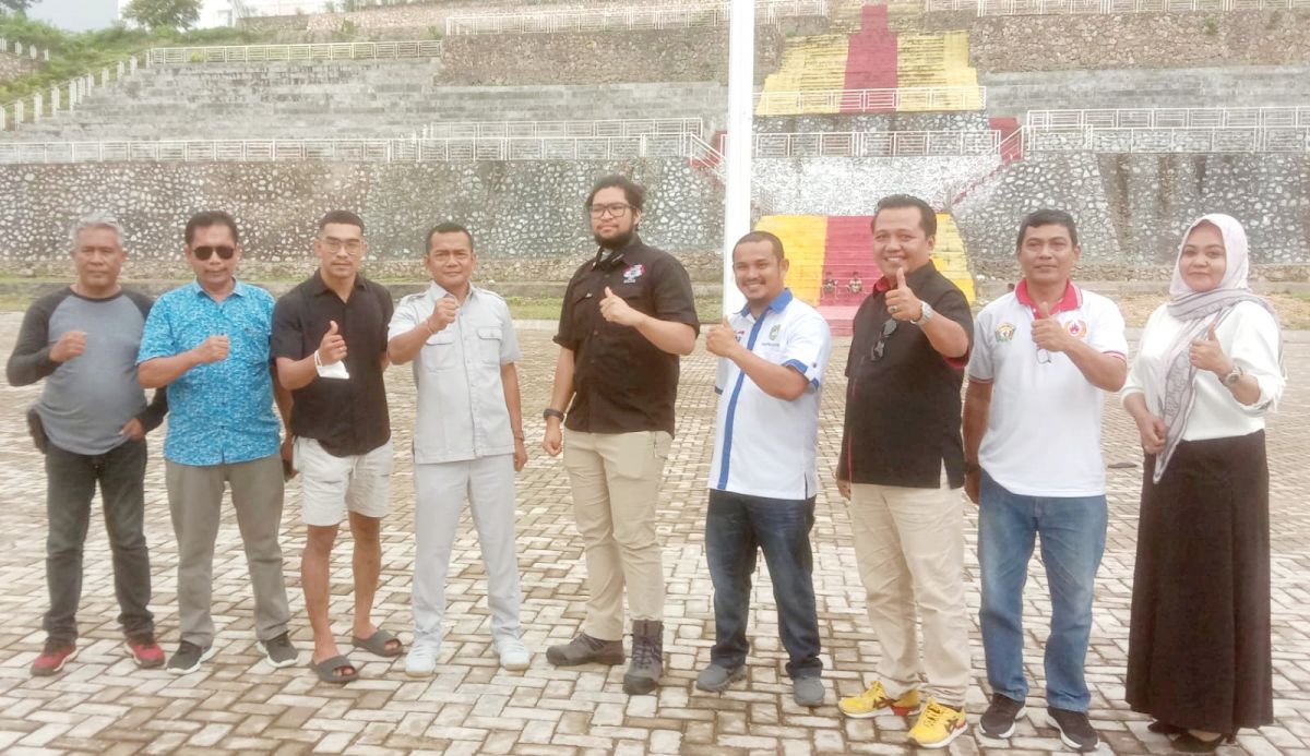 Ketua KONI Tinjau Kesiapan Venue Porprov Sultra di Buton