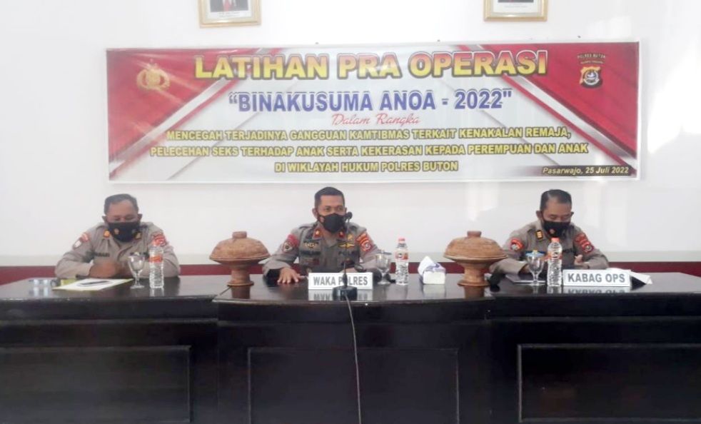Polres Buton Laksanakan Operasi Bina Kusuma Anoa