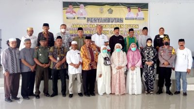 Asisten I Sambut Kedatangan 3 Jemaah Haji di Rujab Bupati Buton
