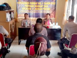 Kasiwas Polres Buton Sosialisasi Aplikasi E- Dumas Presisi