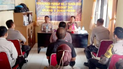 Kasiwas Polres Buton Sosialisasi Aplikasi E- Dumas Presisi