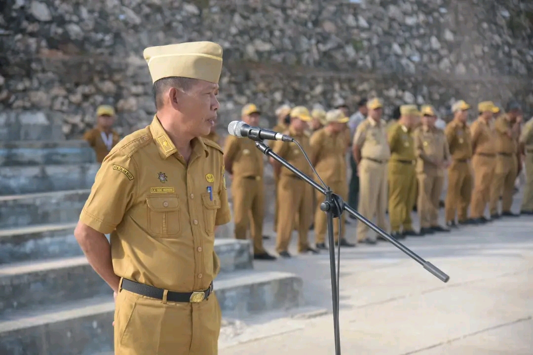 Apel Senin, Asisten III Ingatkan ASN agar Disiplin