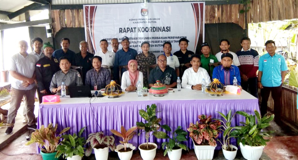 KPU Sebut 23 Parpol di Buton Telah Diverifikasi Administrasi