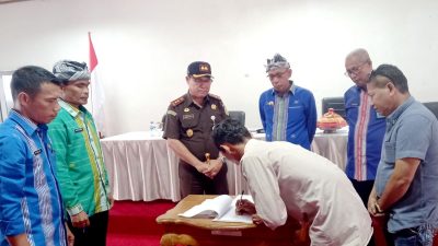 Pemda Buton Teken MoU Pembangunan Pasar Rakyat dengan Cv Lisyandi