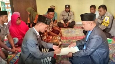 Napi Di Lasalimu Selatan Nikahi Kekasihya di Penjara