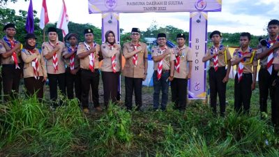 Pj. Bupati Buton Tinjau Kemah Pramuka Raimuna Daerah III