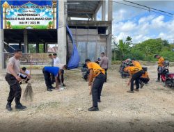 Peringati Maulid Nabi, Polres Buton Gelar Kerja Bakti