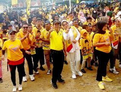 Ribuan Warga Ramaikan Jalan Sehat dan Senam HUT Golkar ke 58