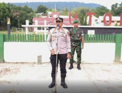 Perkuat Sinergitas TNI POLRI, Kapolres Buton Pimpin Apel Pagi Bersama TNI