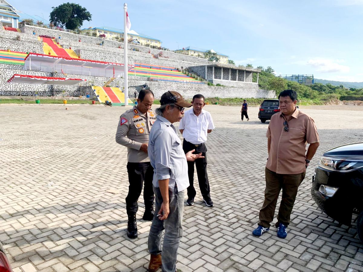 Dir Intelkam Polda Sultra Kunjungi Venue Buton