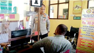 Cek Ruangan Pelayanan Publik, Kapolres Buton Pastikan Pelayanan Berjalan Humanis