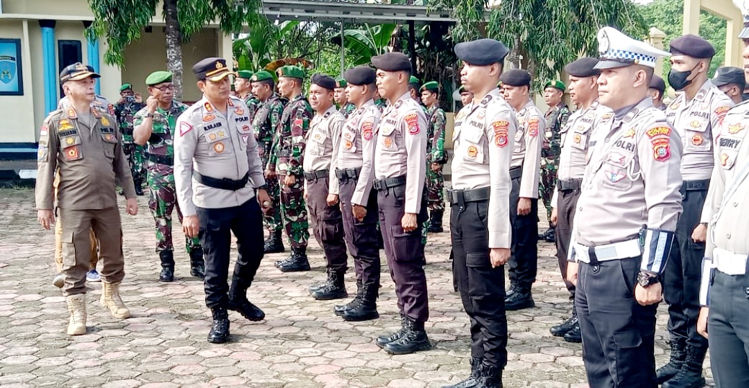Kapolres Buton Pimpin Apel Gelar Pasukan Pengamanan Porprov XIV