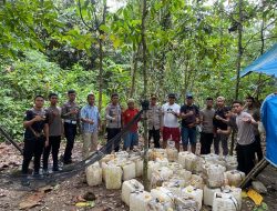 Polres Buton Berhasil Amankan 2 Ton Miras Tradisional