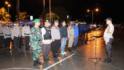 Pengamanan Porprov Sultra ke XIV Polres Baubau Gelar Patroli Gabungan