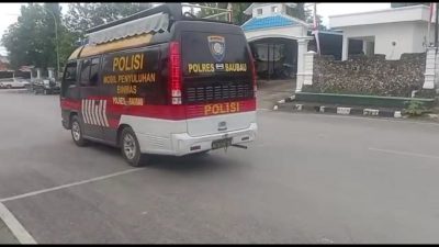 Sat Binmas Polres Baubau Berikan Himbauan Kamtibmas Jelang Porprov XIV