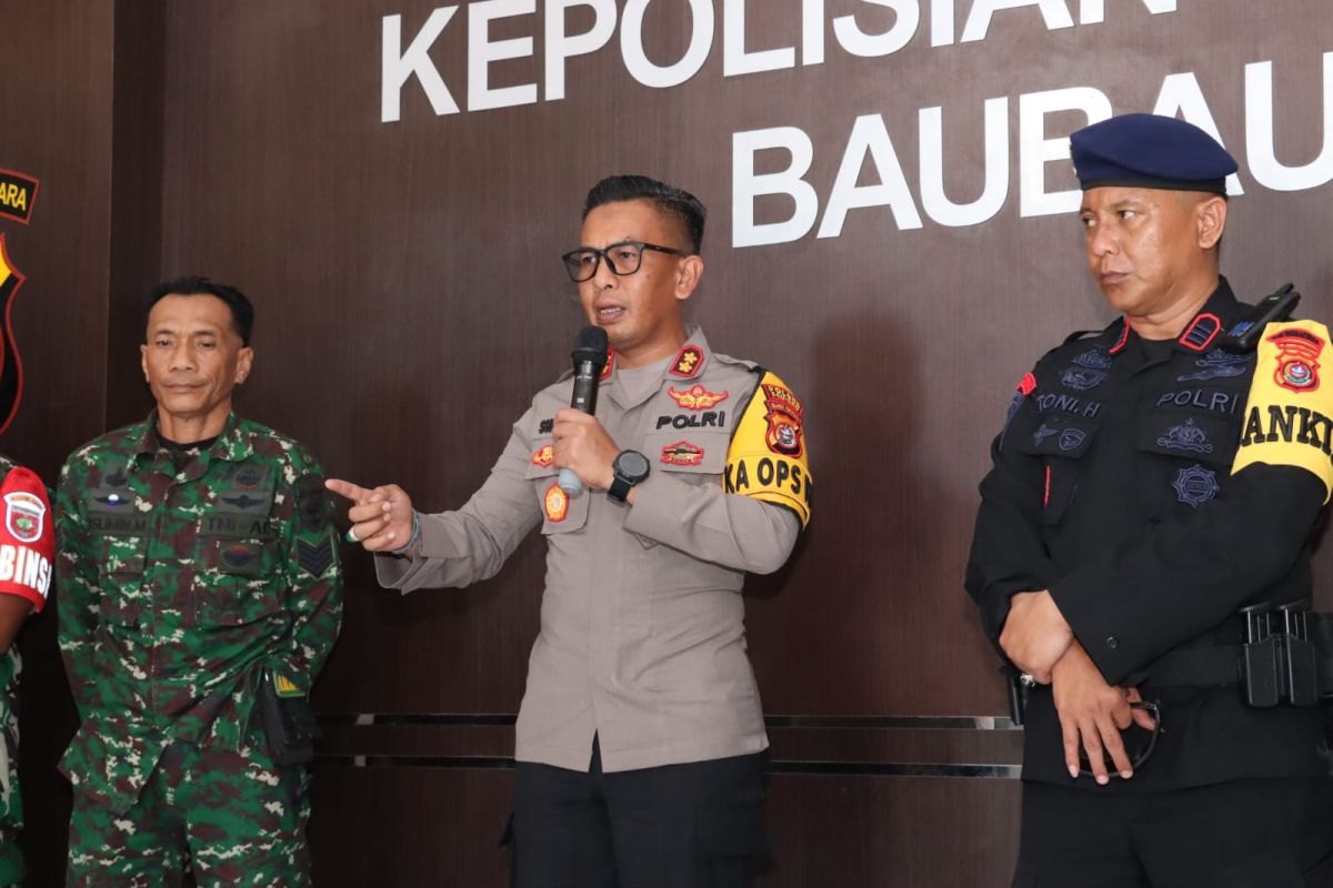 Polres Baubau gelar TFG Jelang Porprov Sultra XIV tahun 2022 di Kota Baubau
