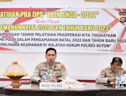 Pam Nataru, Wakapolres Buton Buka Latpraops Lilin – Anoa 2022