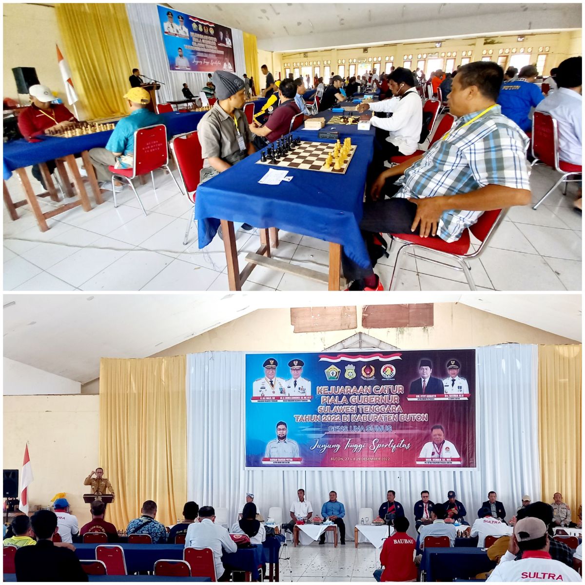 Pj Bupati Buton Buka Kejuaraan Catur Piala Gubernur Sultra, Hadiah Rp 100 Juta