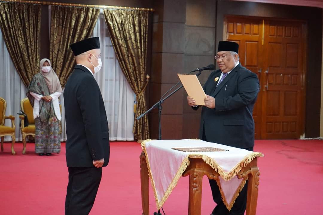 Gubernur Sultra Lantik Kepala BPKP Sultra Dihadiri Kepala Daerah di Sultra