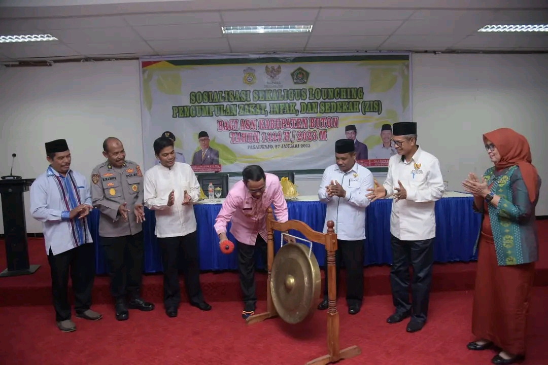 Pj. Bupati Buton Launching Pengumpulan Zakat, Infak, dan Sedekah
