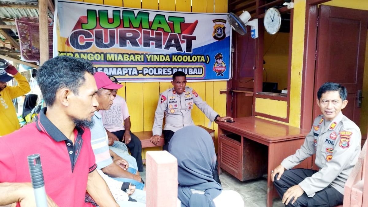 Tampung Aspirasi Warga, Polres Baubau gelar Jumat Curhat