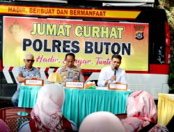 Lagi, Dengar Aduan Masyarakat Polres Buton Gelar Jumat Curhat