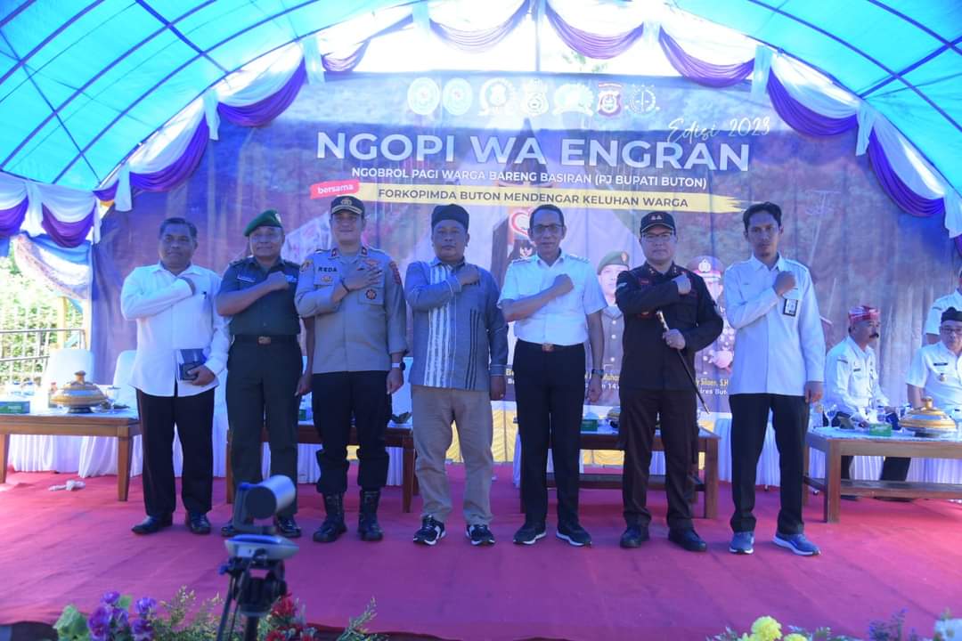 Perdana, Ngopi Wa Engran Tampil Bersama Forkopimda di Lasalimu
