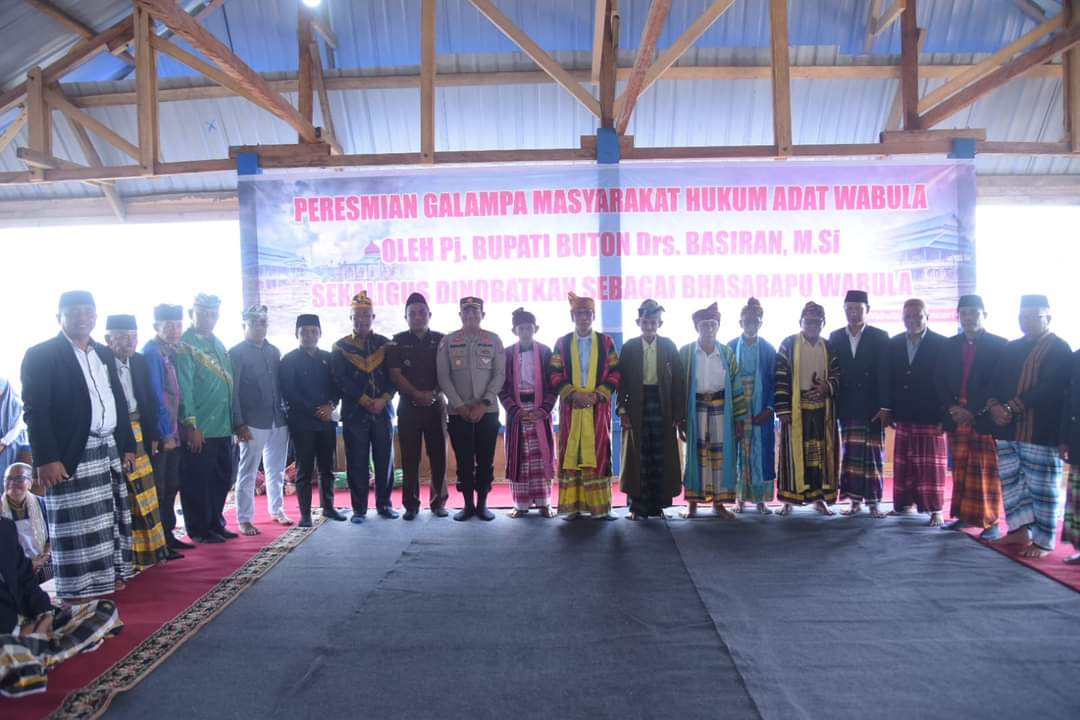 Resmikan Galampa, Pj. Bupati Buton Dinobatkan sebagai Bhasarapu Wabula