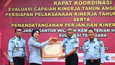 Bapas Baubau Raih Penghargaan Humas Terbaik Se-Sultra