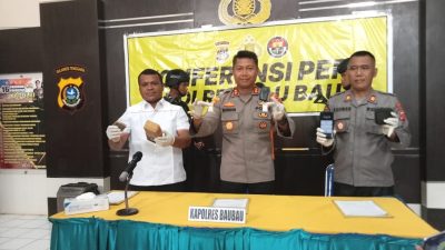 Polres Baubau Ringkus Pengedar Sabu saat Hendak Mengambil Paket