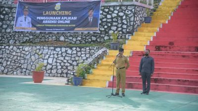 Tingkatkan Kedisiplinan ASN, Pj. Bupati Buton Launching Absen Online