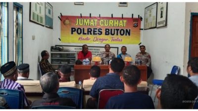 Kapolres Buton Gelar Jumat Curhat di Kelurahan Wasaga