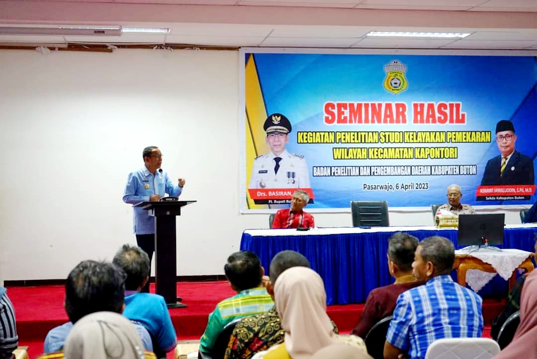 Pemkab Buton Gelar Seminar Hasil Penelitian Studi Kelayakan Pemekaran Wilayah Kecamatan Kapontori