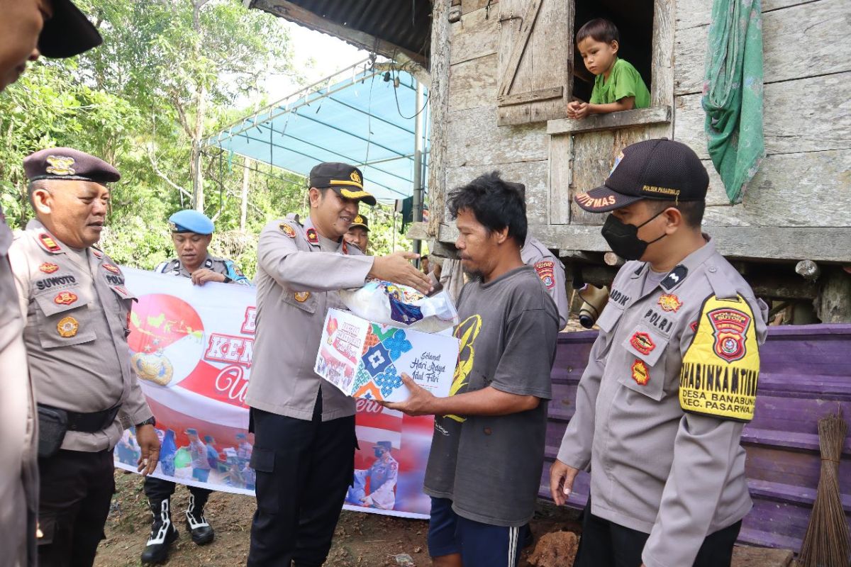Bantuan Kemanusian Untuk Negeri, Polres Buton Sisir Tiga Kecamatan Penerima Bantuan