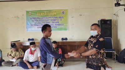Pemdes Holimombo Salurkan Blt Tahap 1