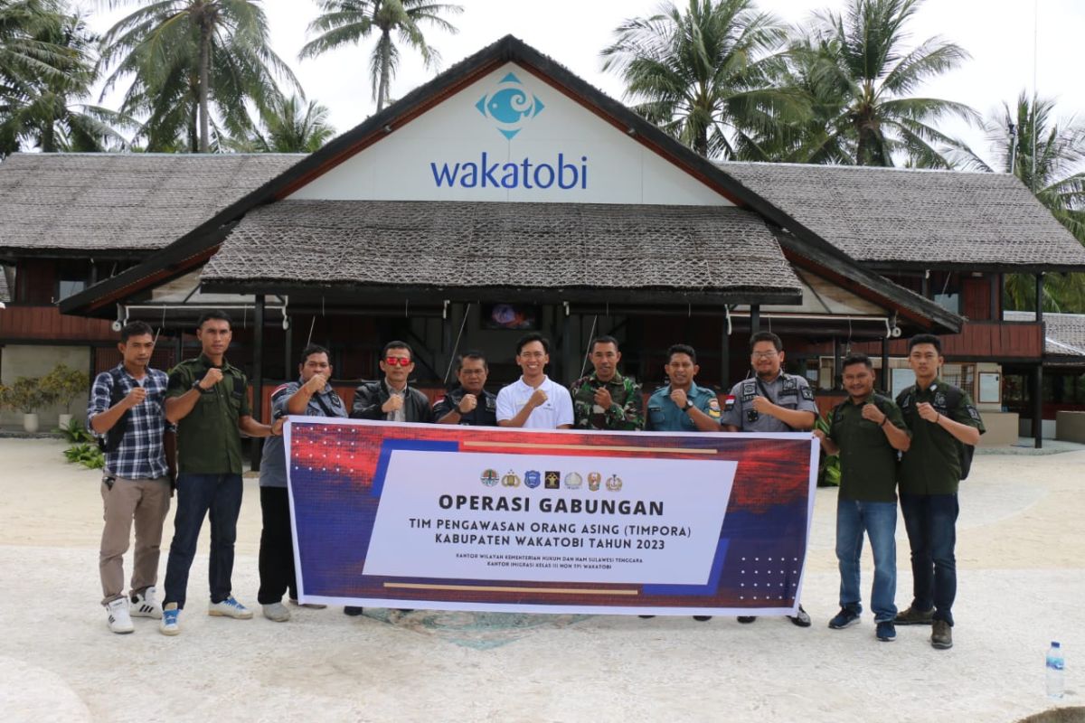 Perkuat Pengawasan Orang Asing, Imigrasi Wakatobi Gelar Operasi Gabungan